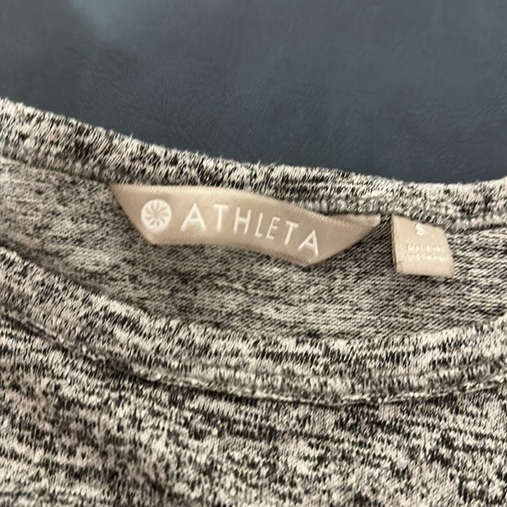 Athleta Top Shirt Tunic Womens Small Gray Lomboard boxy‎ Long Sleeve Soft Yoga - Picture 7 of 10